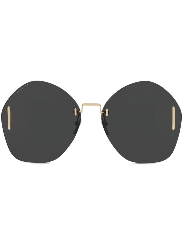 Gucci Eyewear frameless logo-engraved sunglasses