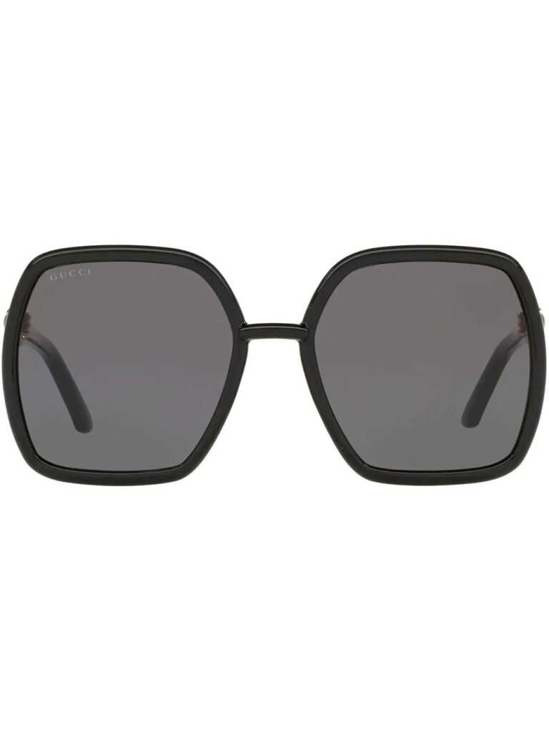 Gucci Eyewear horsebit-embellished oversized sunglasses
