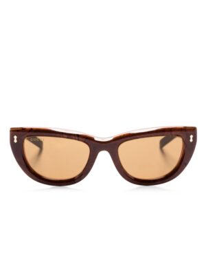 Gucci Eyewear logo-engraved cat-eye sunglasses