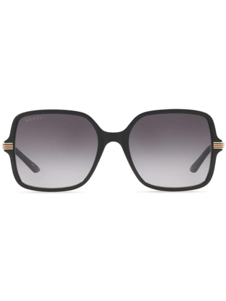 Gucci Eyewear logo-engraved oversize-frame sunglasses