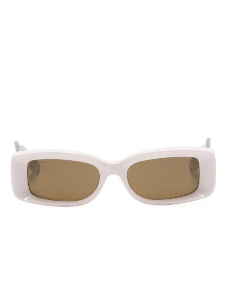 Gucci Eyewear logo-engraved rectangle-frame sunglasses