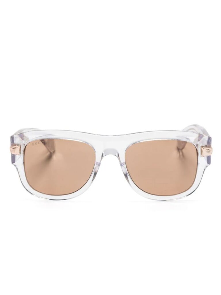 Gucci Eyewear logo-engraved square-frame sunglasses