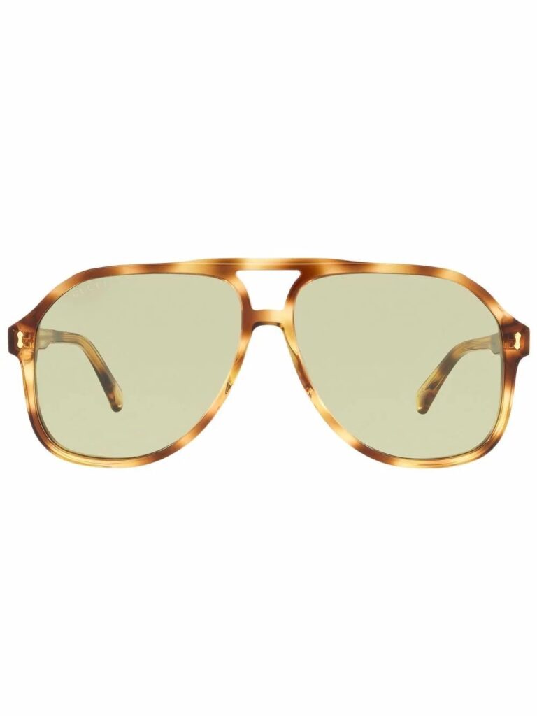 Gucci Eyewear tortoiseshell pilot sunglasses
