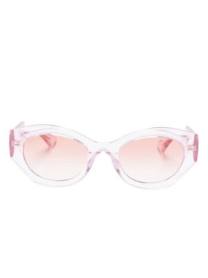 Gucci Interlocking G oval-frame sunglasses