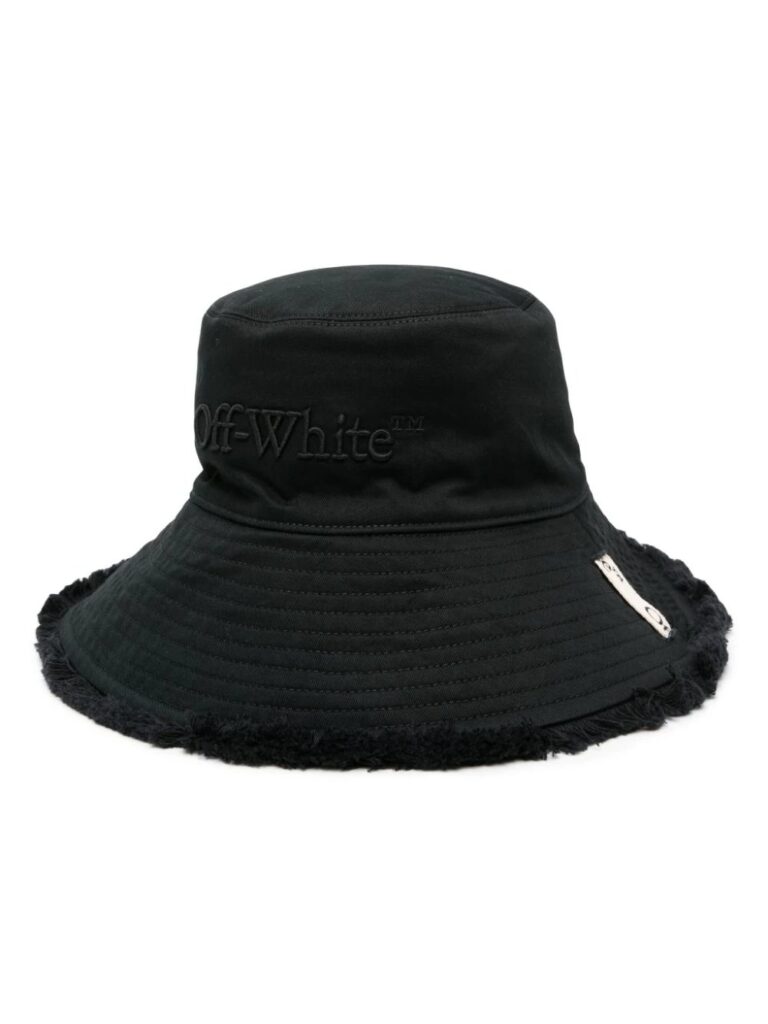 Off-White logo-embroidered bucket hat
