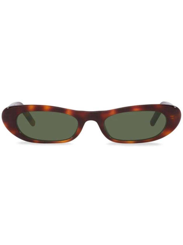 Saint Laurent Eyewear SL 557 slim tortoiseshell sunglasses