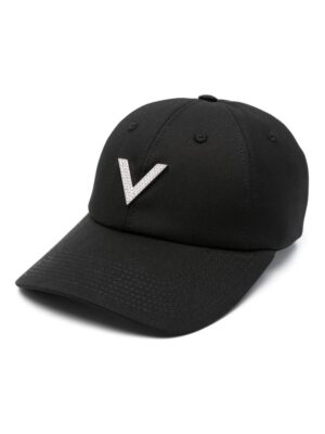 Valentino Garavani VLogo crystal-embellished cap