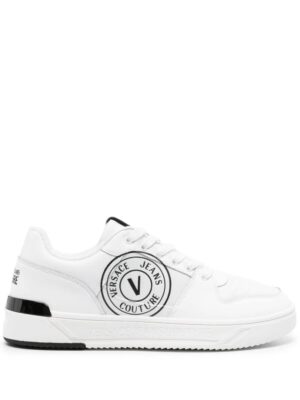 Versace Jeans Couture Starlight logo-print leather sneakers