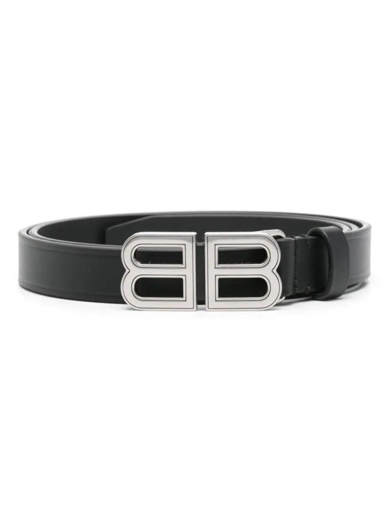 Balenciaga BB Hourglass leather belt