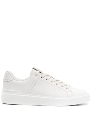 Balmain lace-up leather sneakers