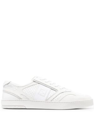 FENDI FF-embroidered lace-up sneakers