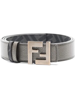 FENDI FF logo leather belt