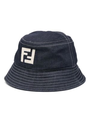 FENDI FF-motif denim bucket hat