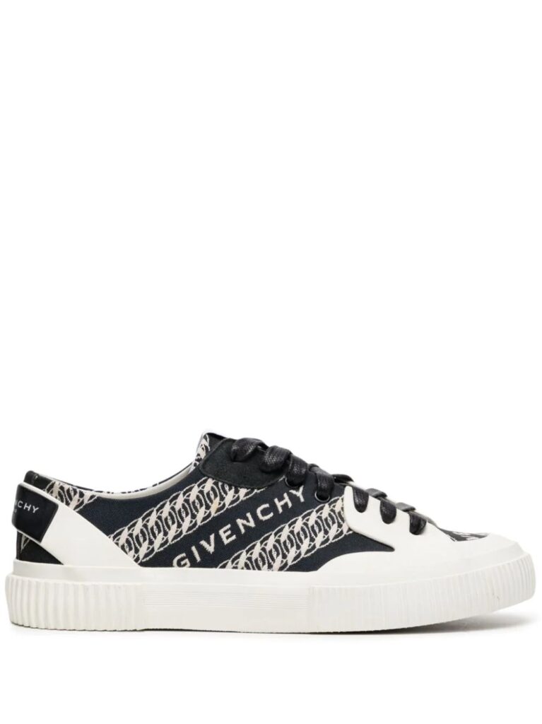 Givenchy logo-embroidered leather sneakers