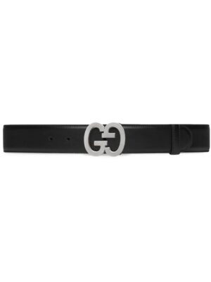 Gucci Double G-buckle leather belt
