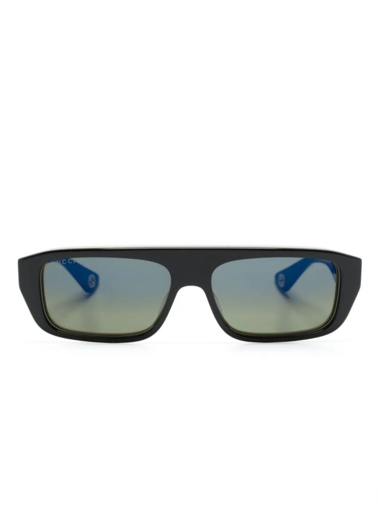Gucci Eyewear engraved-logo rectangle-frame sunglasses