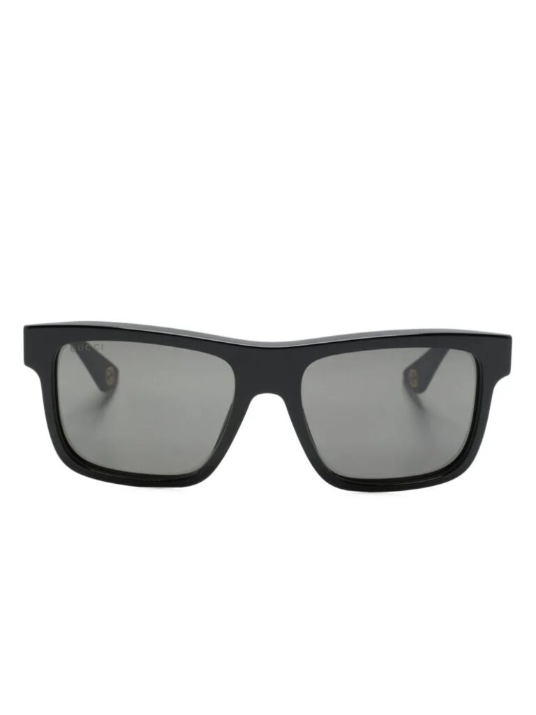 Gucci Eyewear engraved-logo square-frame sunglasses