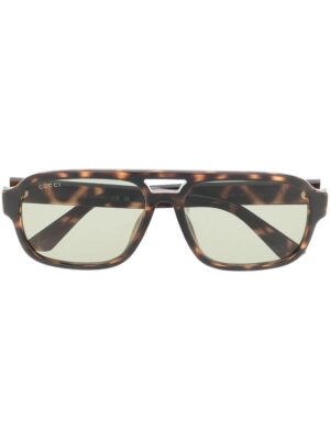 Gucci Eyewear tinted-lenses pilot-frame sunglasses