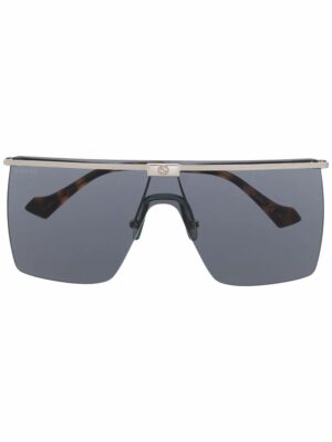 Gucci Eyewear tortoiseshell-effect oversize-frame sunglasses