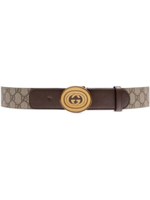 Gucci Interlocking G oval-buckle belt