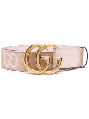 Gucci logo-buckle GG-monogram belt