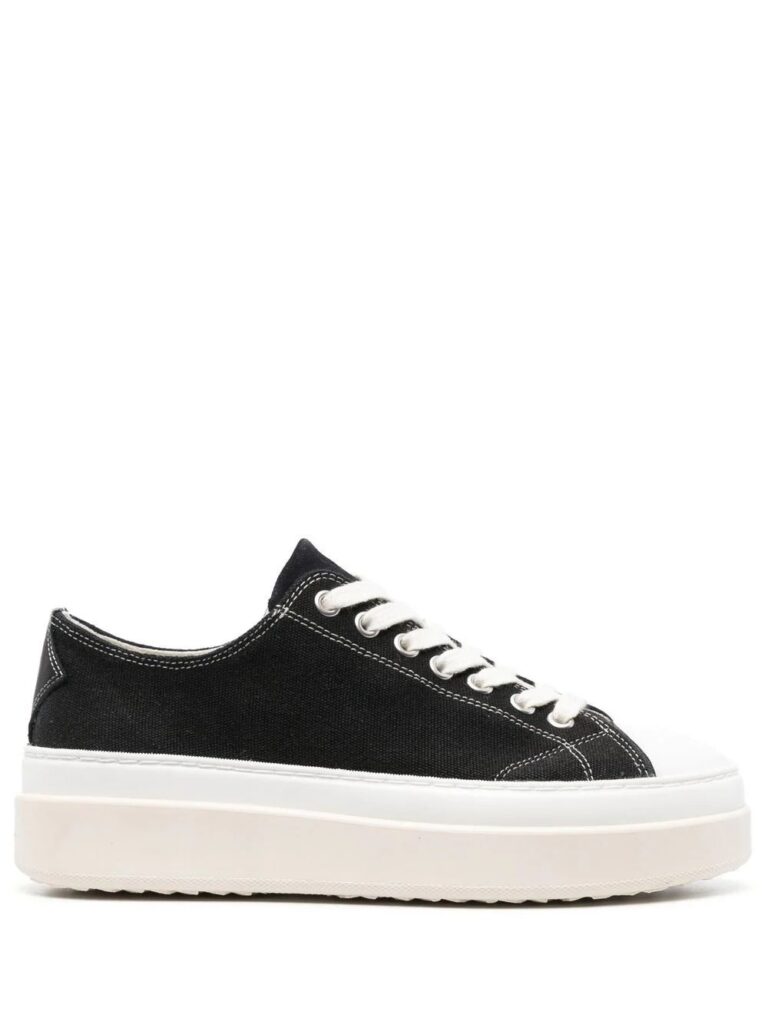 ISABEL MARANT contrasting-border lace-up sneakers