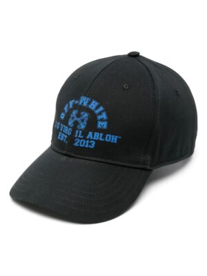 Off-White logo-print cotton baseball cap
