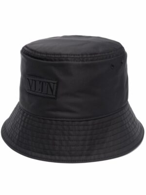 Valentino Garavani logo patch bucket hat