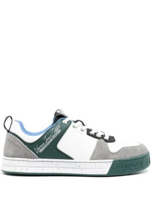 Versace Jeans Couture logo-print suede sneakers