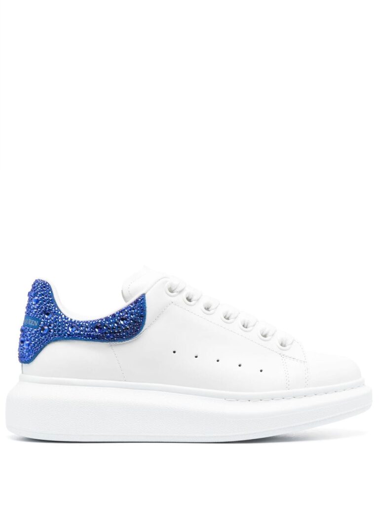 Alexander McQueen crystal-embellished lace-up sneakers