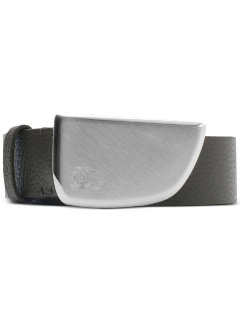 Burberry leather shield belt