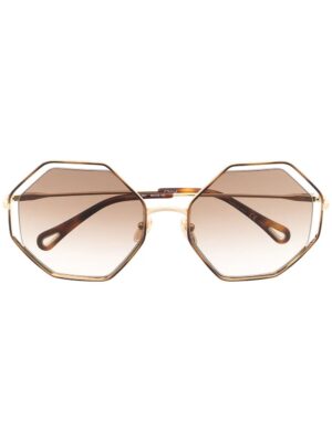 Chloé Eyewear oversized angular-frame sunglasses