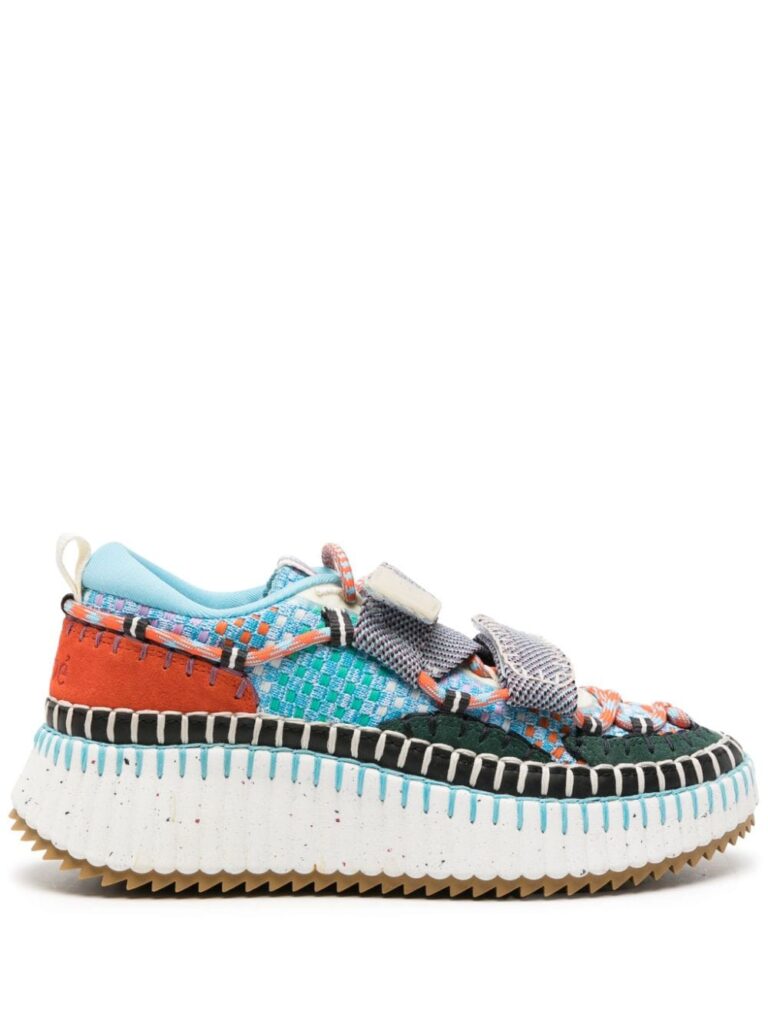 Chloé Nama colour-block knitted sneakers