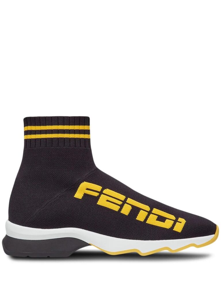 FENDI logo sock sneakers