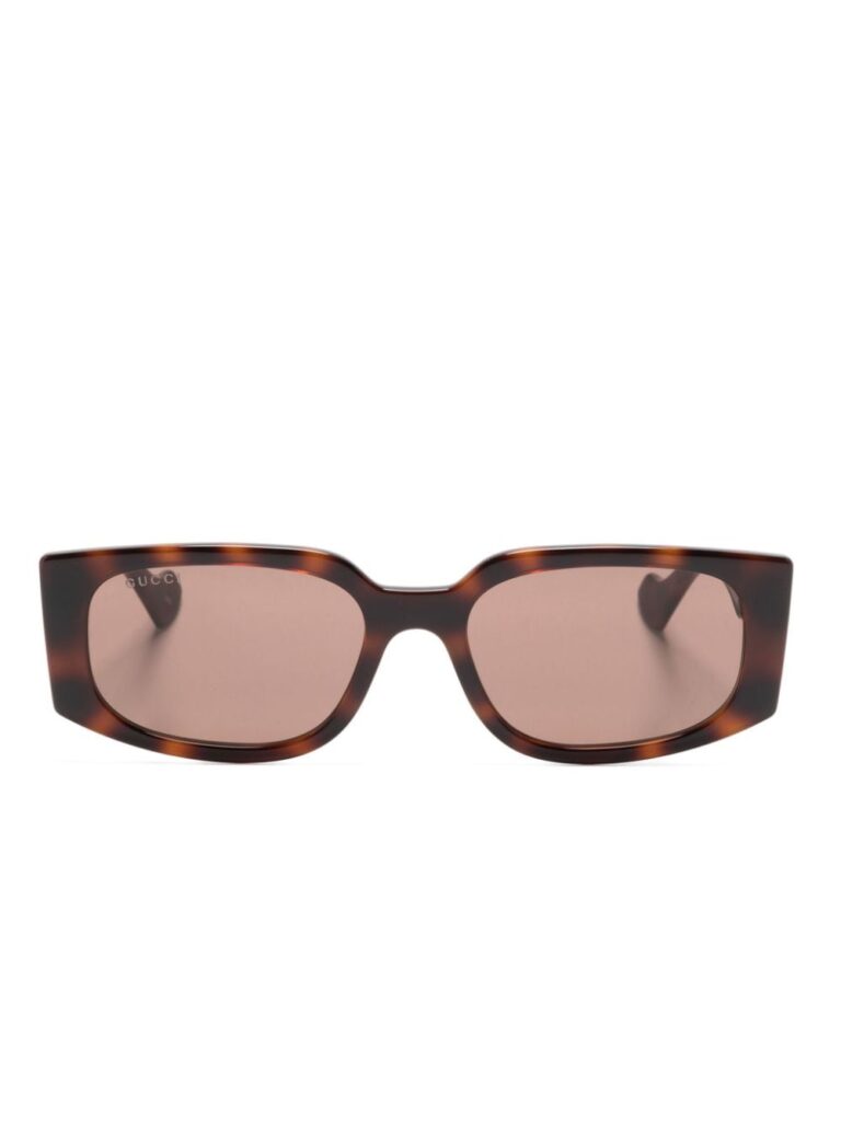 Gucci Eyewear Double G rectangle-frame sunglasses