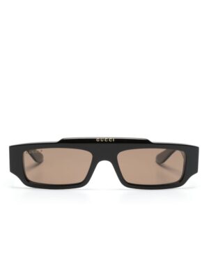 Gucci Eyewear logo-print rectangle-frame sunglasses