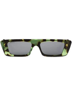 Gucci Eyewear tortoiseshell-effect rectangle-frame sunglasses