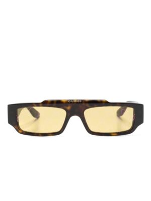 Gucci Eyewear tortoiseshell rectangle-frame sunglasses