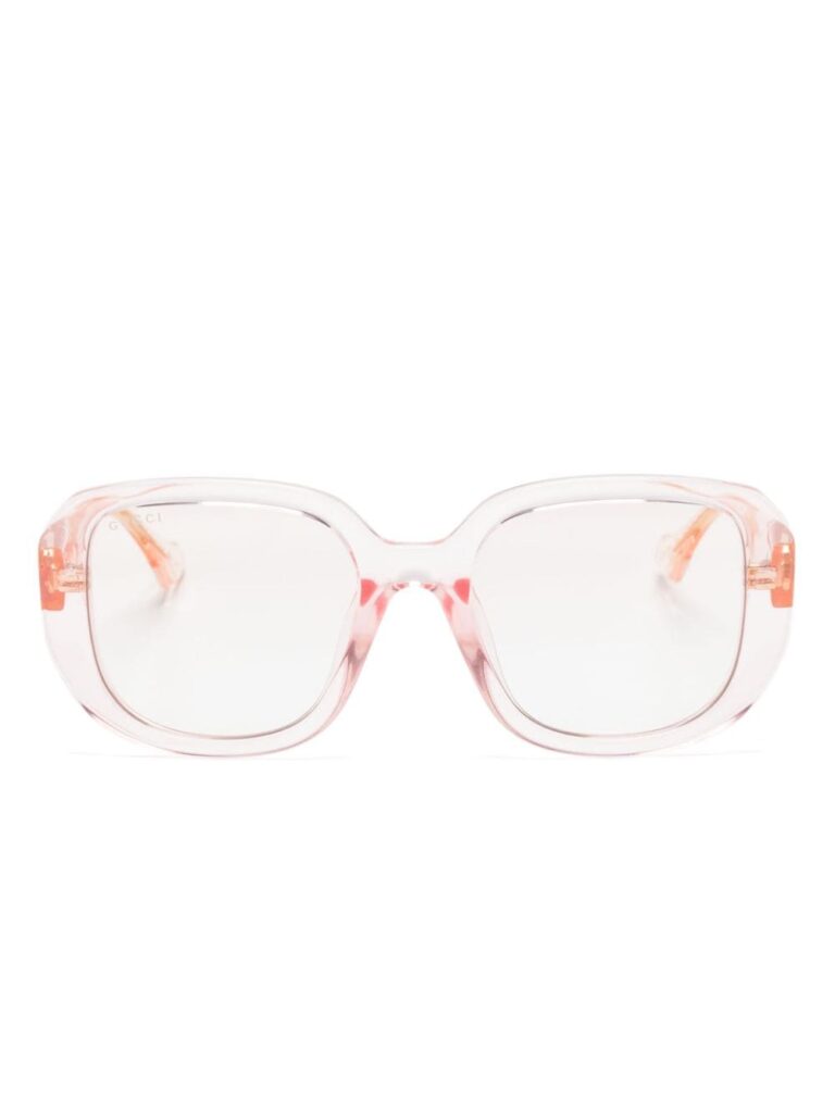 Gucci Eyewear transparent oversize-frame sunglasses