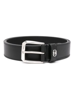 Gucci Interlocking G-plaque leather belt