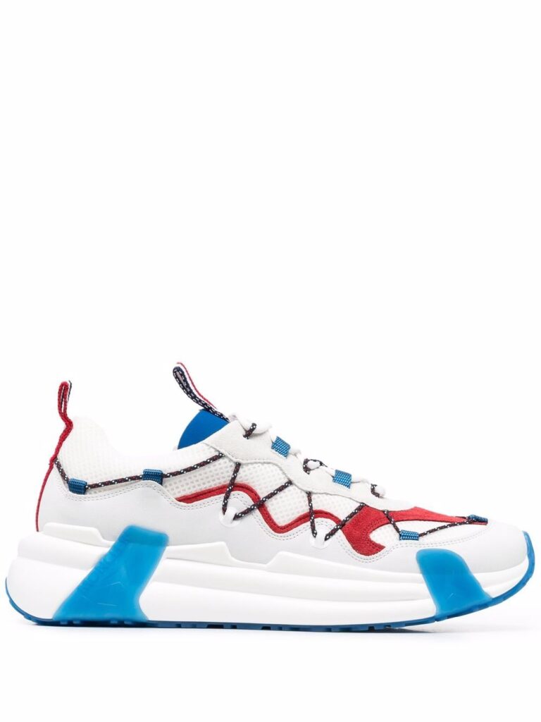 Moncler colour-block low-top sneakers