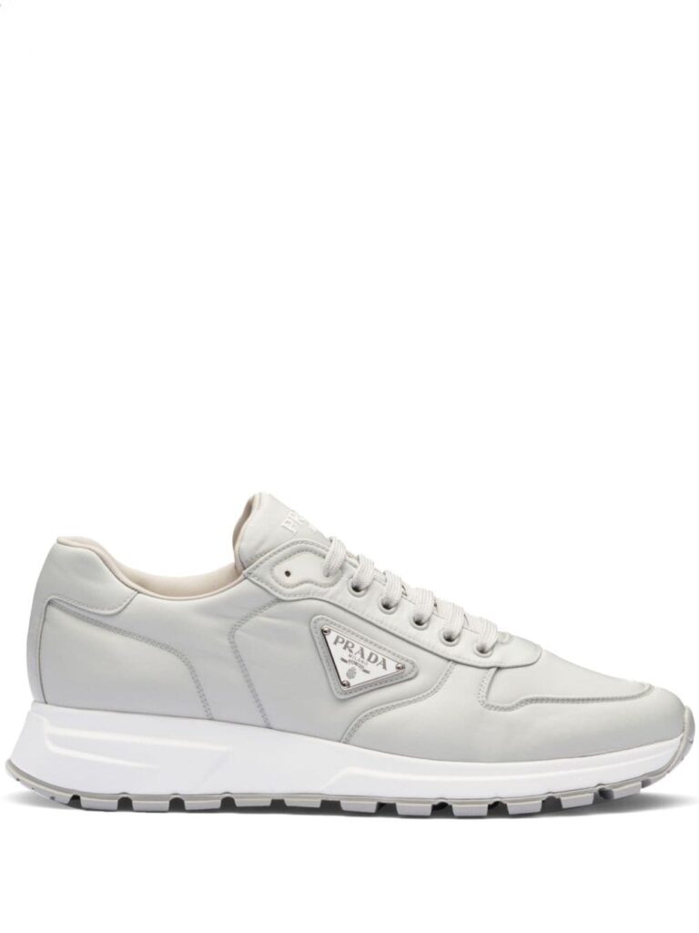 Prada logo-plaque low-top sneakers