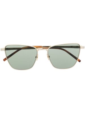 Saint Laurent Eyewear logo-engraved square-frame sunglasses
