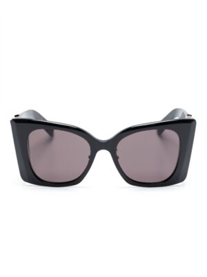 Saint Laurent Eyewear logo-plaque oversize-frame sunglasses