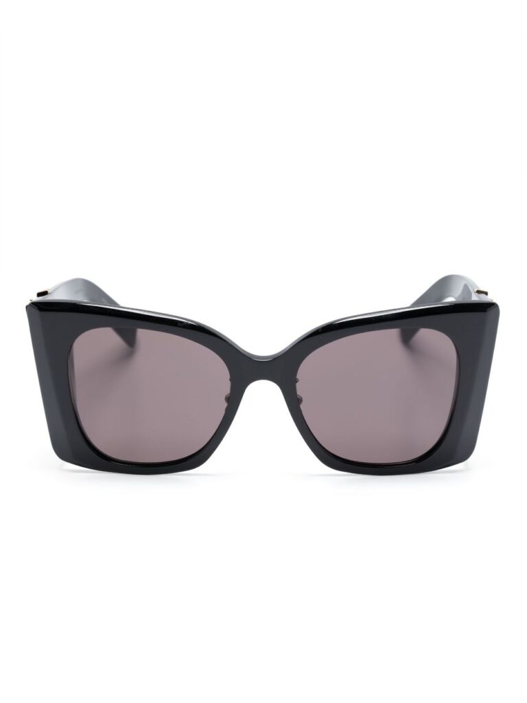 Saint Laurent Eyewear logo-plaque oversize-frame sunglasses