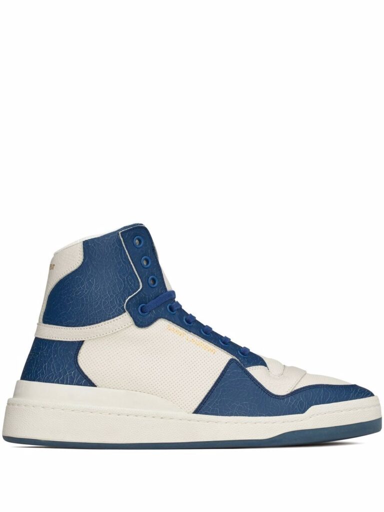 Saint Laurent colour-block high-top sneakers