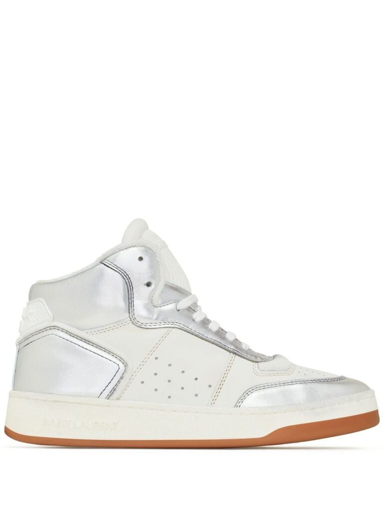 Saint Laurent high-top leather sneakers