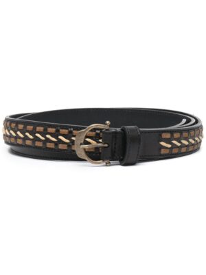 Saint Laurent horseshoe-buckle belt