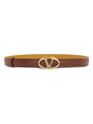 Valentino Garavani The Bold Edition VLogo leather belt