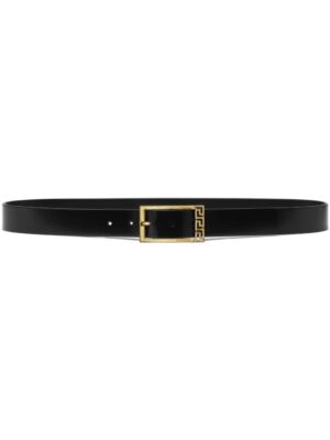 Versace Greca-detail leather belt